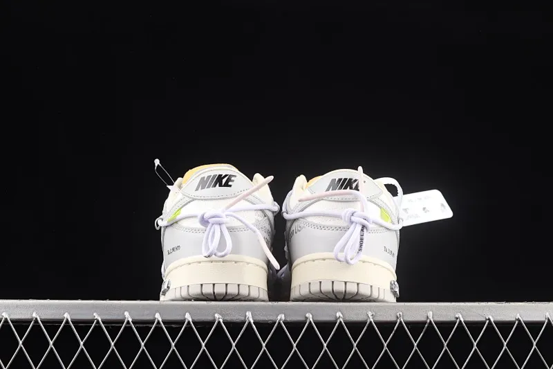 All Categories Nk SB Dunk Series Nk SB Dunk Low Low-top sneakers Pure original version OF x Nk Dunk Low OW Gray SB smashed backboard fashion casual sneakers DM1602-123